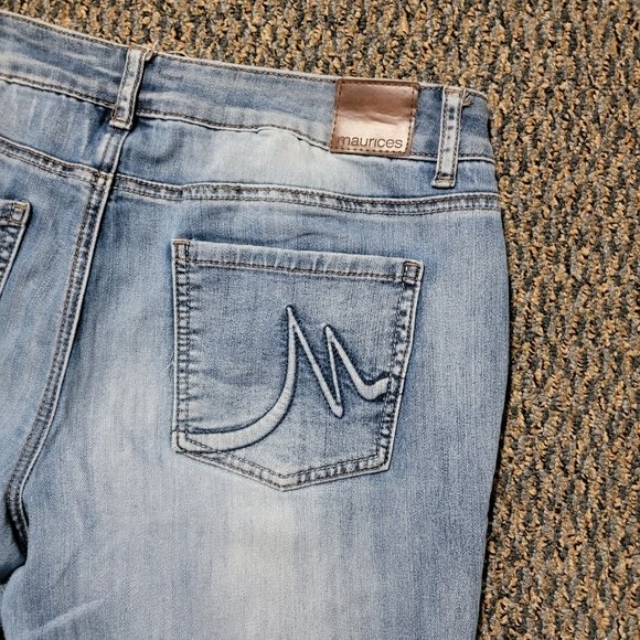 Maurice's Light Wash Size 12 Denim Jeans - Picture 13 of 14